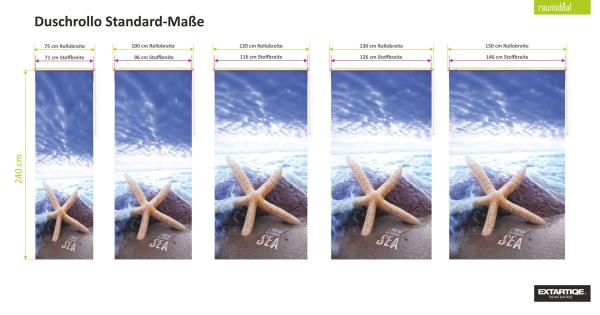 Extartiqe Duschrollo - Vitamin-Sea-Seestern-Duschrollo